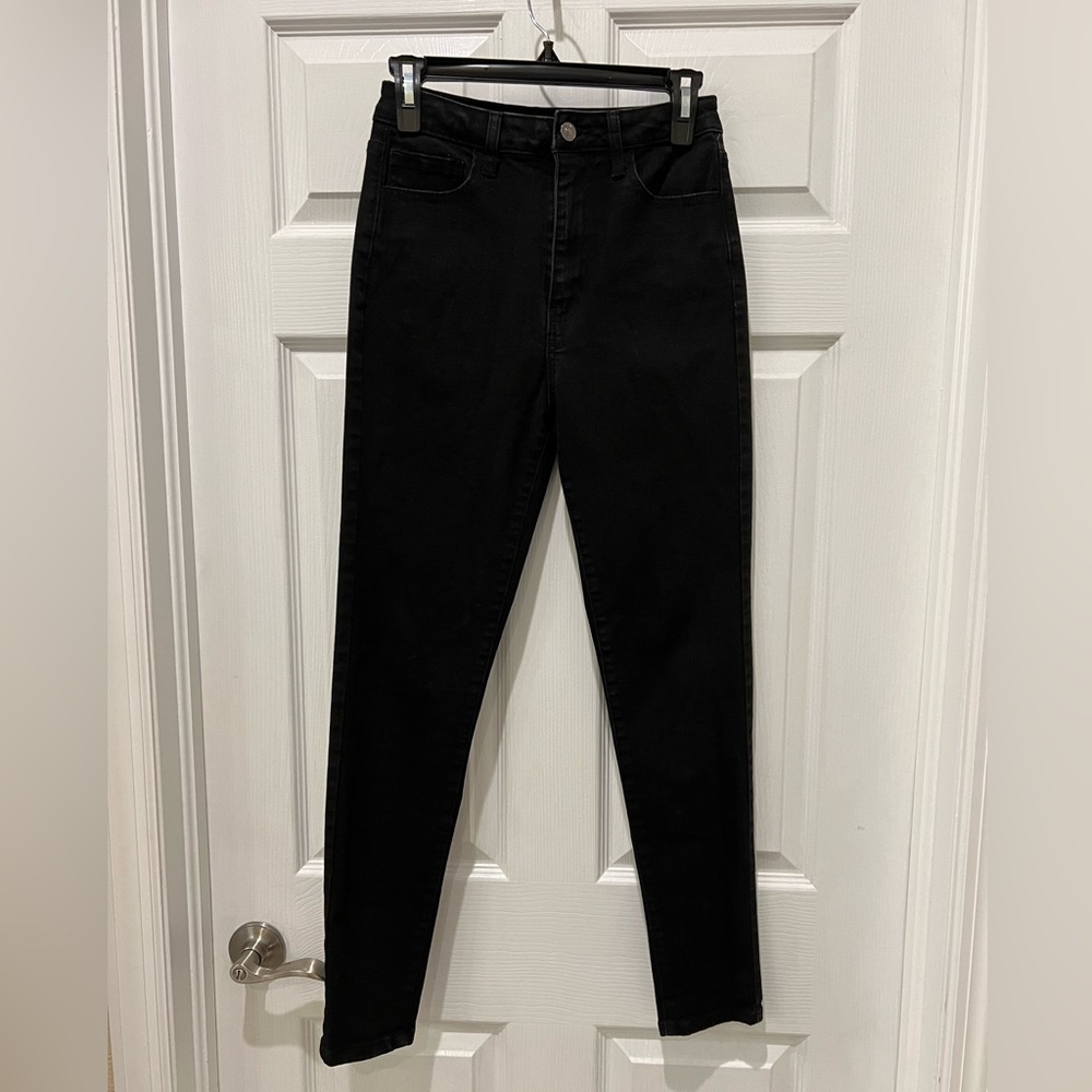 Forever 21 High Rise Black Skinny Jeans Size 27